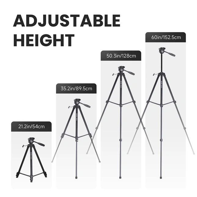 Adjustable Tripod For Laser Level with 1/4"-20 Screw Mount -DH151 - Image 3