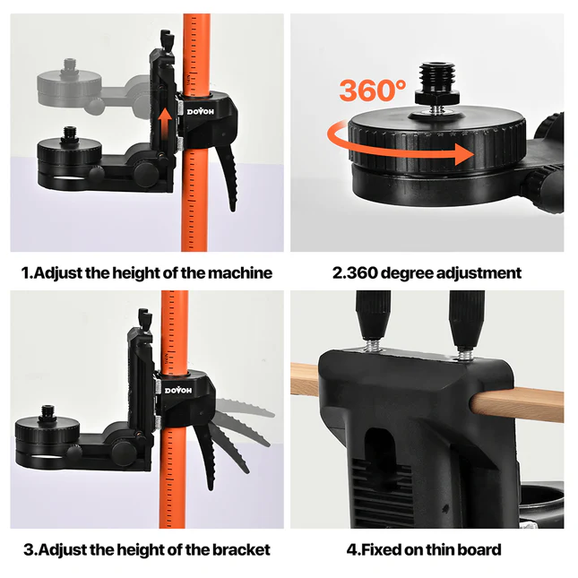 Telescoping Laser Level Pole with Tripod- DP3700 - Image 2