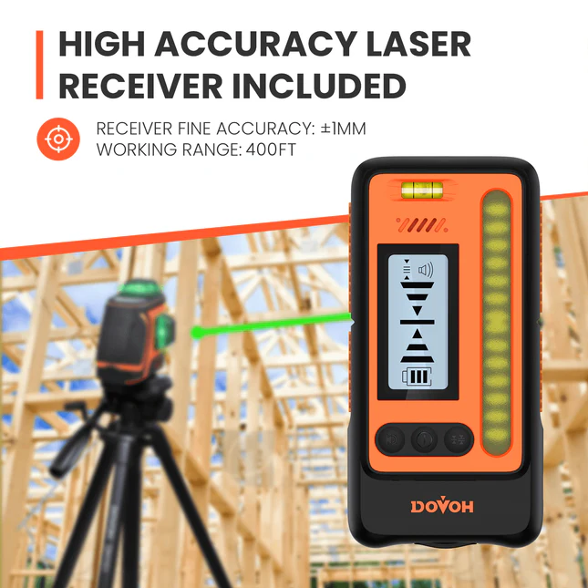 Outdoor Laser Level with Receiver- Dovoh H3-360G-KIT - Image 2