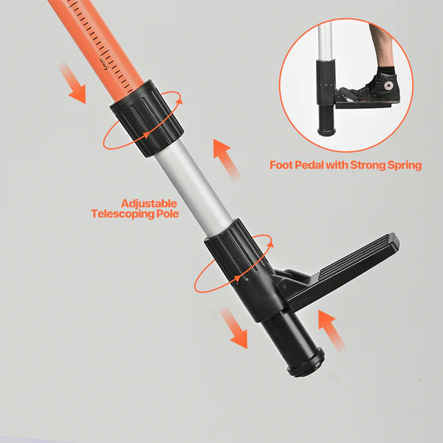 Telescoping Laser Level Pole with Tripod- DP3700 - Image 5