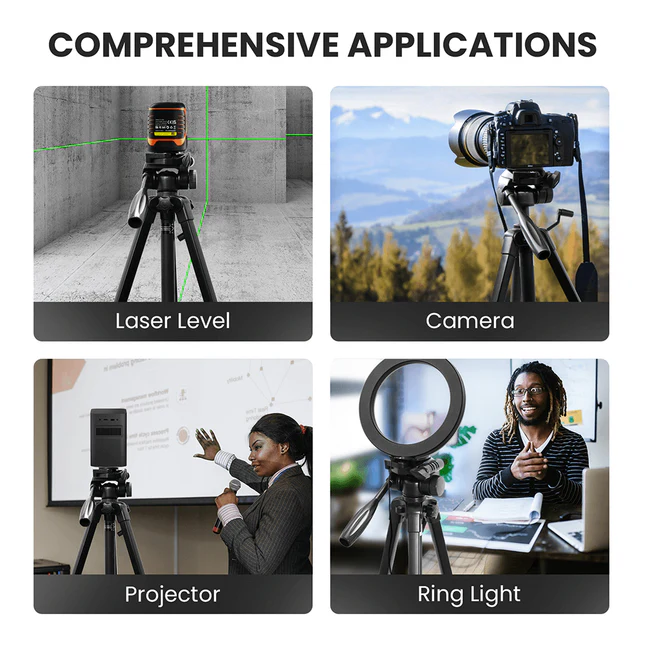 Adjustable Tripod For Laser Level with 1/4"-20 Screw Mount -DH151 - Image 7