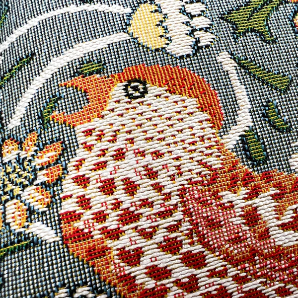 V&A Licensed Strawberry Thief Grey - Panelled Cushion Cover 45cm*45cm - Image 3