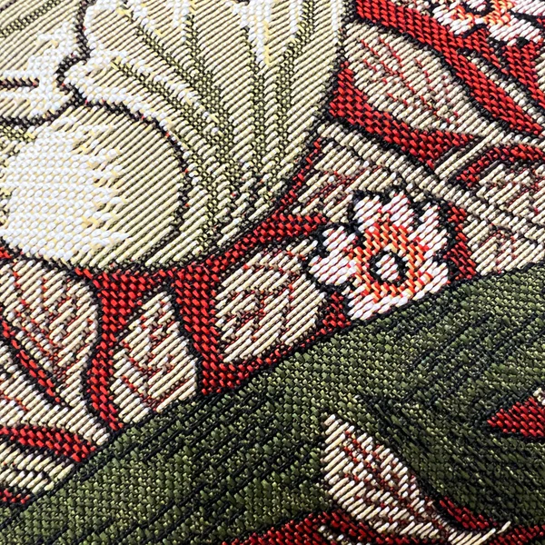 William Morris Pimpernel and Thyme Red - Panelled Cushion Cover 45cm*45cm - Image 2