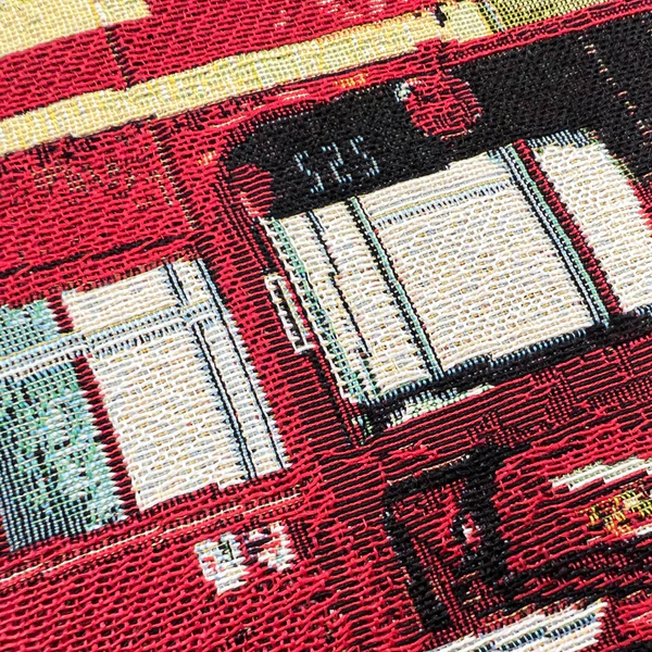 Double Decker Bus - Panelled Cushion Cover 45cm*45cm - Image 3