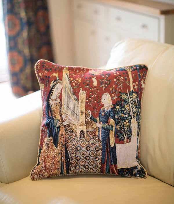 Lady and Unicorn Sense of Hearing - Cushion Cover Art 45cm*45cm - Image 2