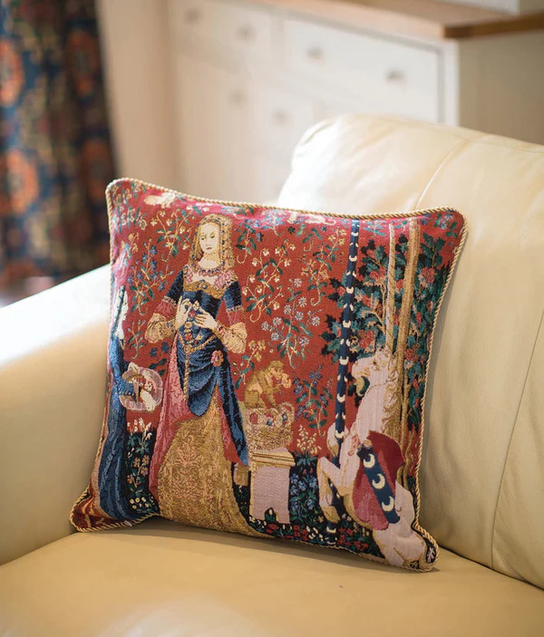 Lady and Unicorn Sense of Smell - Cushion Cover Art 45cm*45cm - Image 2