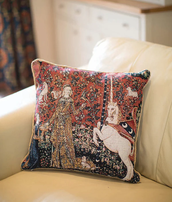 Lady and Unicorn Sense of Taste - Cushion Cover Art 45cm*45cm - Image 2
