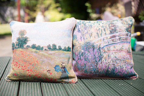 Monet Japanese Bridge - Cushion Cover Art 45cm*45cm - Image 3
