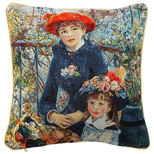 Pierre Auguste Renoir Two Sisters - Cushion Cover Art 45cm*45cm
