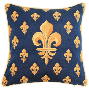 Fleur de lis Blue - Cushion Cover 45cm*45cm
