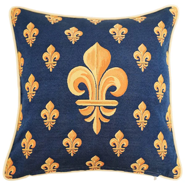 Fleur de lis Blue - Cushion Cover 45cm*45cm