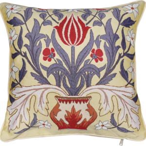 William Morris Tulips in a Vase - Panelled Cushion Cover 45cm*45cm