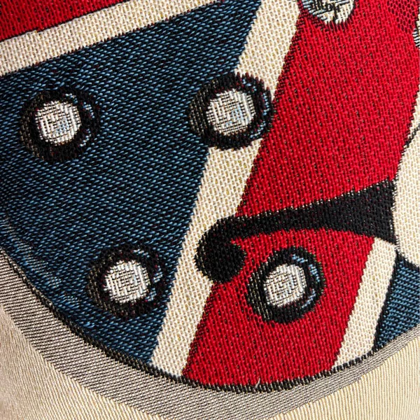 Union Jack Guitar - Panelled Cushion Cover 45cm*45cm - Image 3