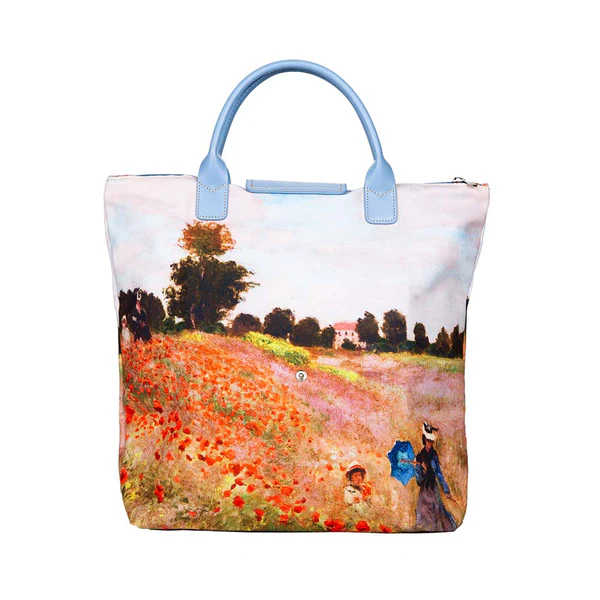 Monet The Poppy Field - Art Foldaway Bag - Image 3