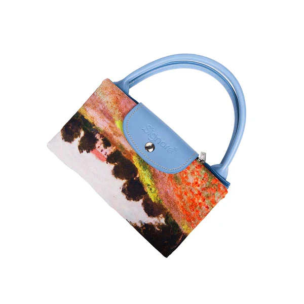 Monet The Poppy Field - Art Foldaway Bag - Image 4