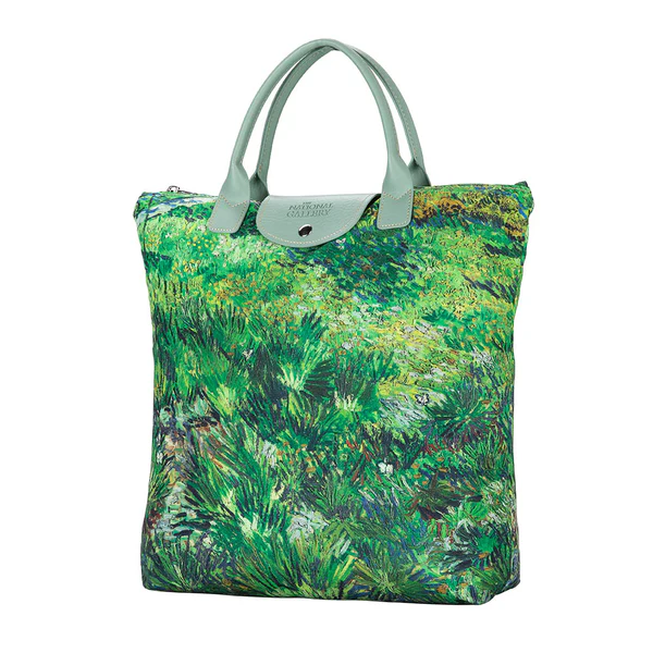 Van Gogh Long Grass with Butterflies - Art Foldaway Bag - Image 3