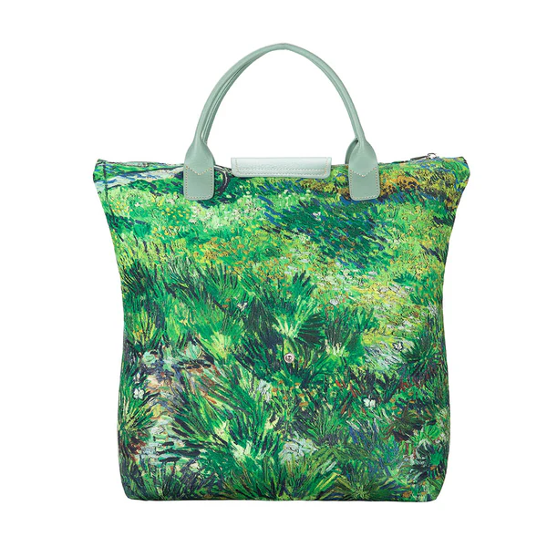 Van Gogh Long Grass with Butterflies - Art Foldaway Bag - Image 2