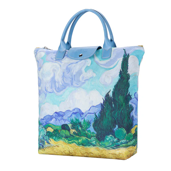 Van Gogh Wheatfield with Cypresses - Art Foldaway Bag - Image 7