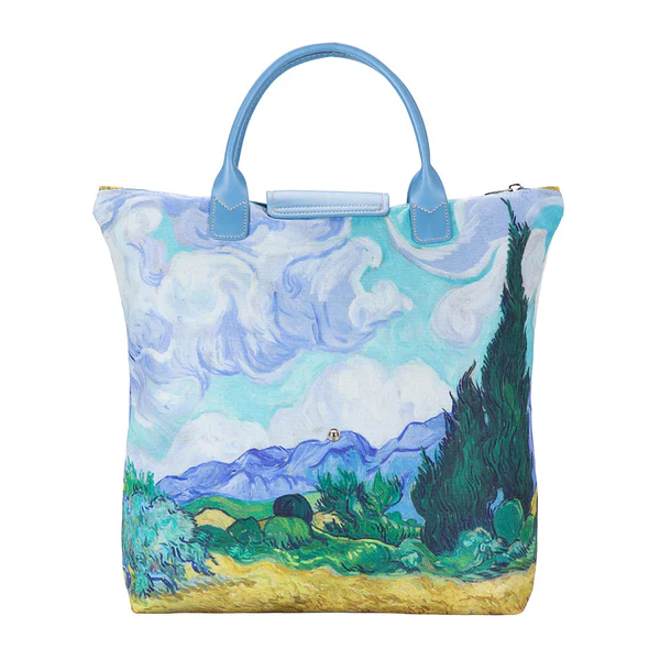Van Gogh Wheatfield with Cypresses - Art Foldaway Bag - Image 2