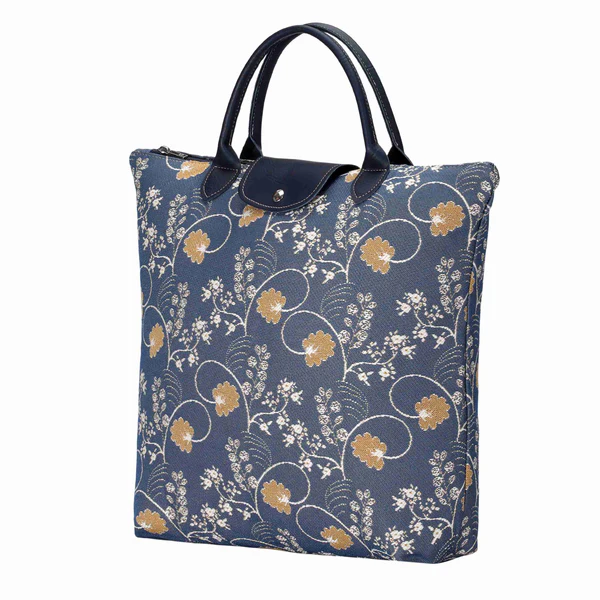 Jane Austen Blue - Foldaway Bag - Image 2