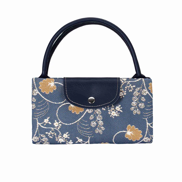 Jane Austen Blue - Foldaway Bag - Image 3