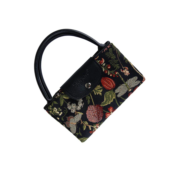 Morning Garden Black - Foldaway Bag - Image 2