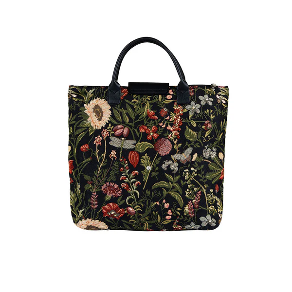 Morning Garden Black - Foldaway Bag - Image 3