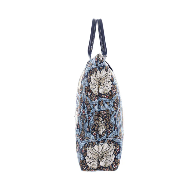 William Morris Pimpernel and Thyme Blue - Foldaway Bag - Image 2