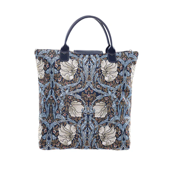 William Morris Pimpernel and Thyme Blue - Foldaway Bag - Image 3