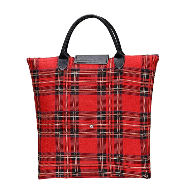 Royal Stewart Tartan - Foldaway Bag - Image 7
