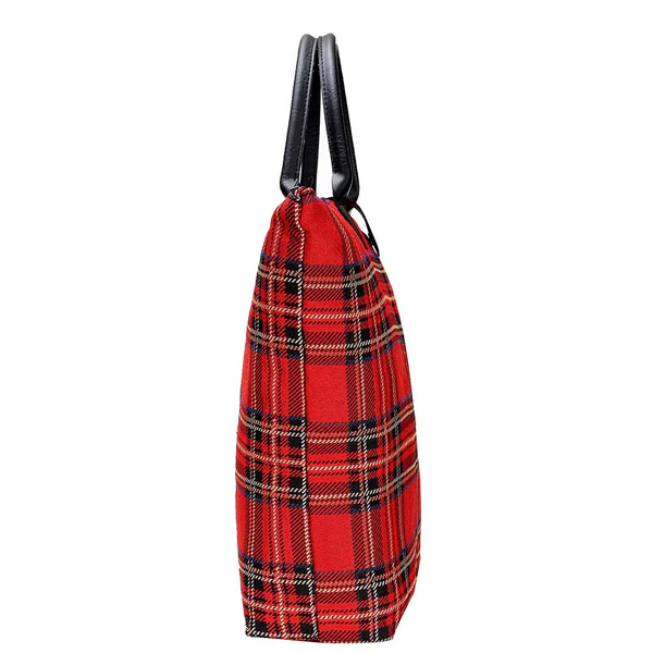 Royal Stewart Tartan - Foldaway Bag - Image 2