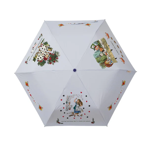 Alice in Wonderland Tea Party - Automatic Folding Umbrella - Image 3