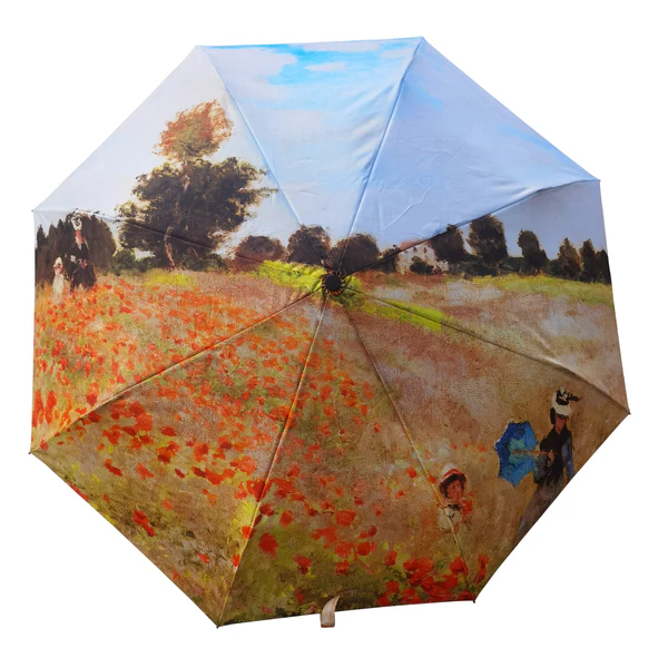 Claude Monet Poppy Field - Art Folding Umbrella - Image 3