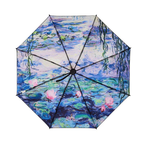 Claude Monet Waterlily - Automatic Reverse Umbrella - Image 2