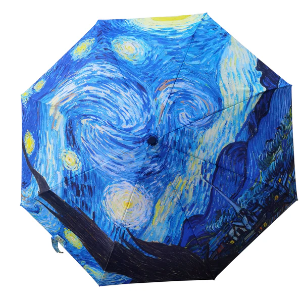 Van Gogh Starry Night - Art Folding Umbrella - Image 2