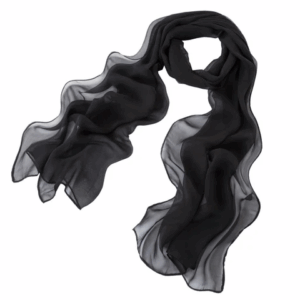 Black - Plain Chiffon