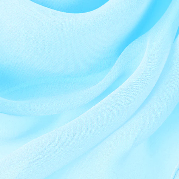 Bright Blue - Plain Chiffon - Image 3