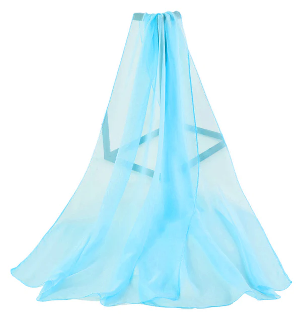 Bright Blue - Plain Chiffon - Image 4