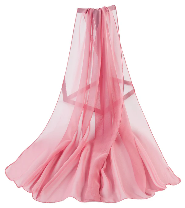 Pink - Plain Chiffon - Image 4