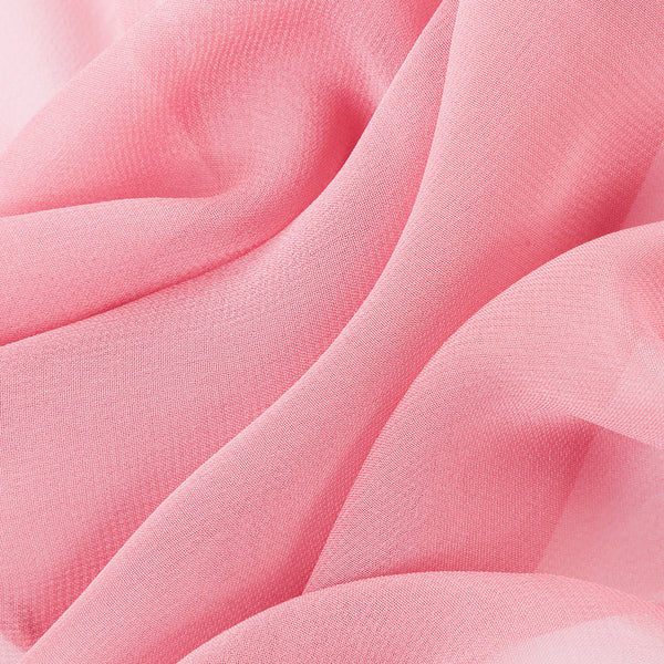 Pink - Plain Chiffon - Image 3