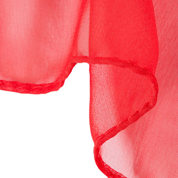 Red - Plain Chiffon - Image 3