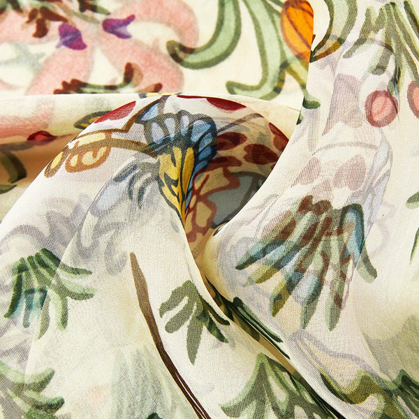 Alice In Wonderland - 100% Pure Silk Scarf - Image 2