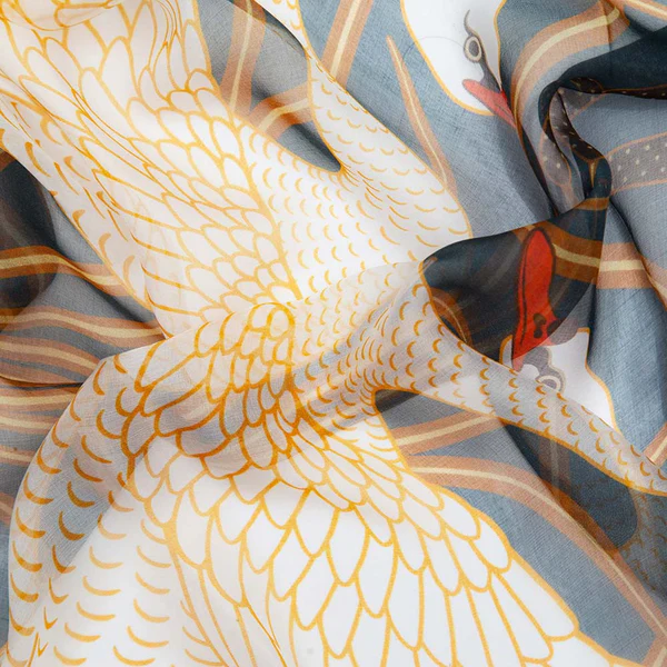 Walter Crane The Swan - 100% Pure Silk Scarf - Image 4