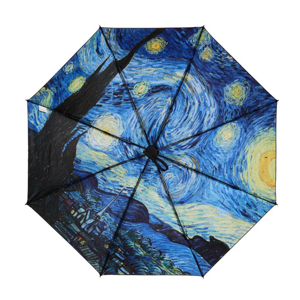 Van Gogh Starry Night - Automatic Reverse Umbrella - Image 4