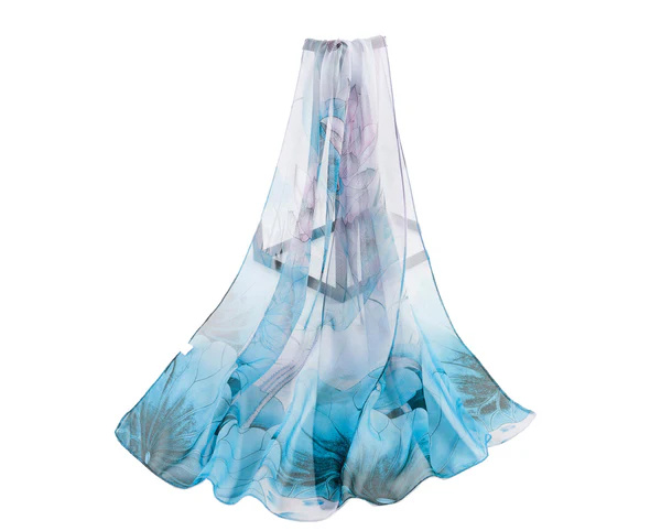 Light Blue - Lotus Chiffon - Image 5