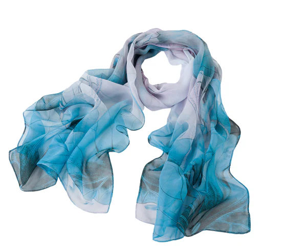 Light Blue - Lotus Chiffon