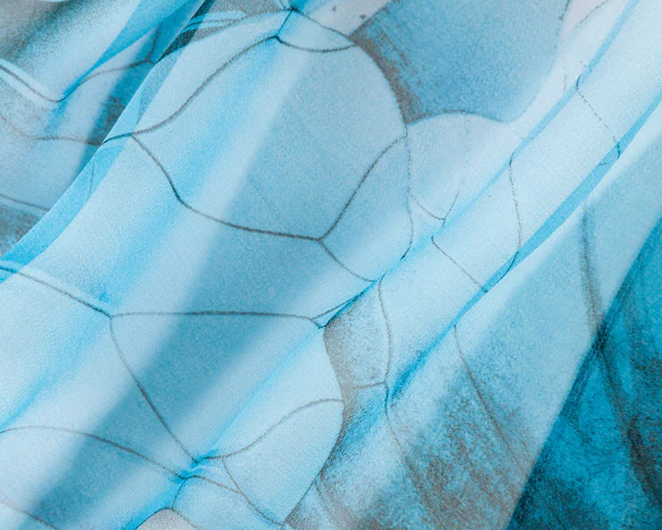 Light Blue - Lotus Chiffon - Image 2
