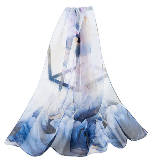 Navy Blue - Lotus Chiffon - Image 5