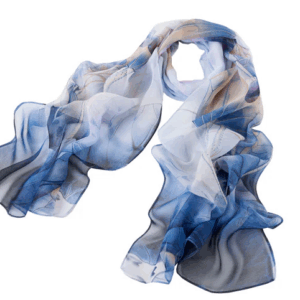 Navy Blue - Lotus Chiffon