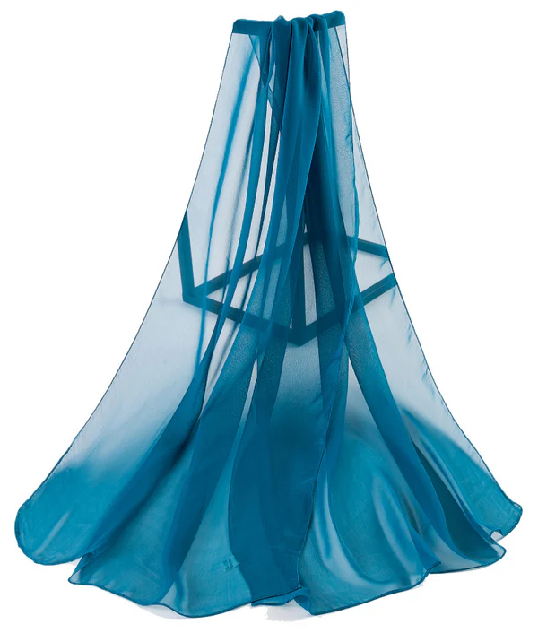 Turquoise - Plain Chiffon - Image 5